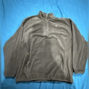 Gymshark Fleece Pullover Quarter Zip Women's Large L Gray Athletic Cozy Winter